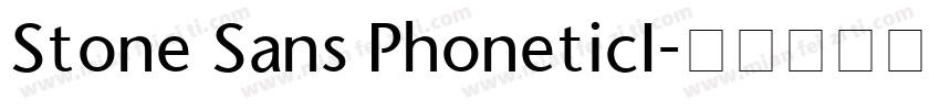 Stone Sans PhoneticI字体转换